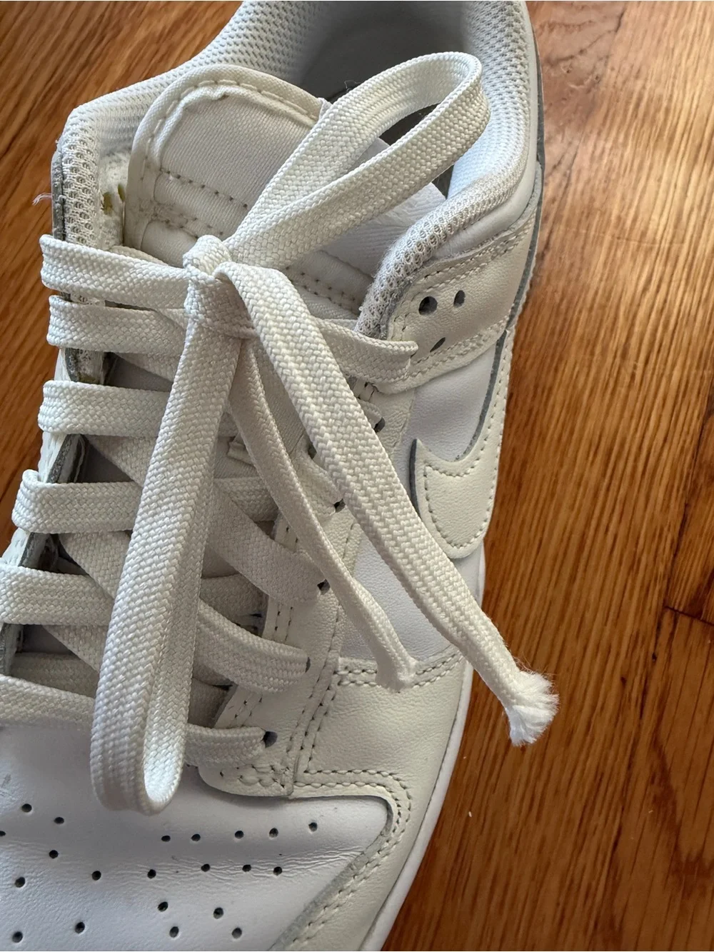 Nike White/Yellow Cream Dunk Sneakers